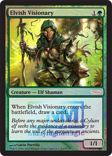 (Promo-FNM)Elvish Visionary/エルフの幻想家